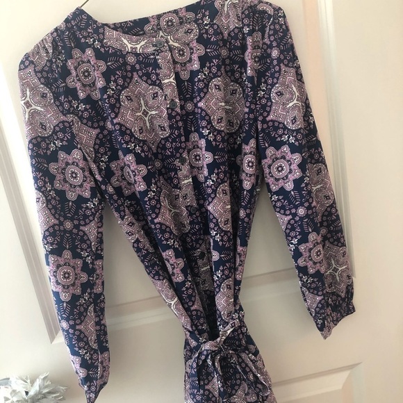 Loft XS Petite Long Sleeves Drop Waist Dress - Picture 14 of 16